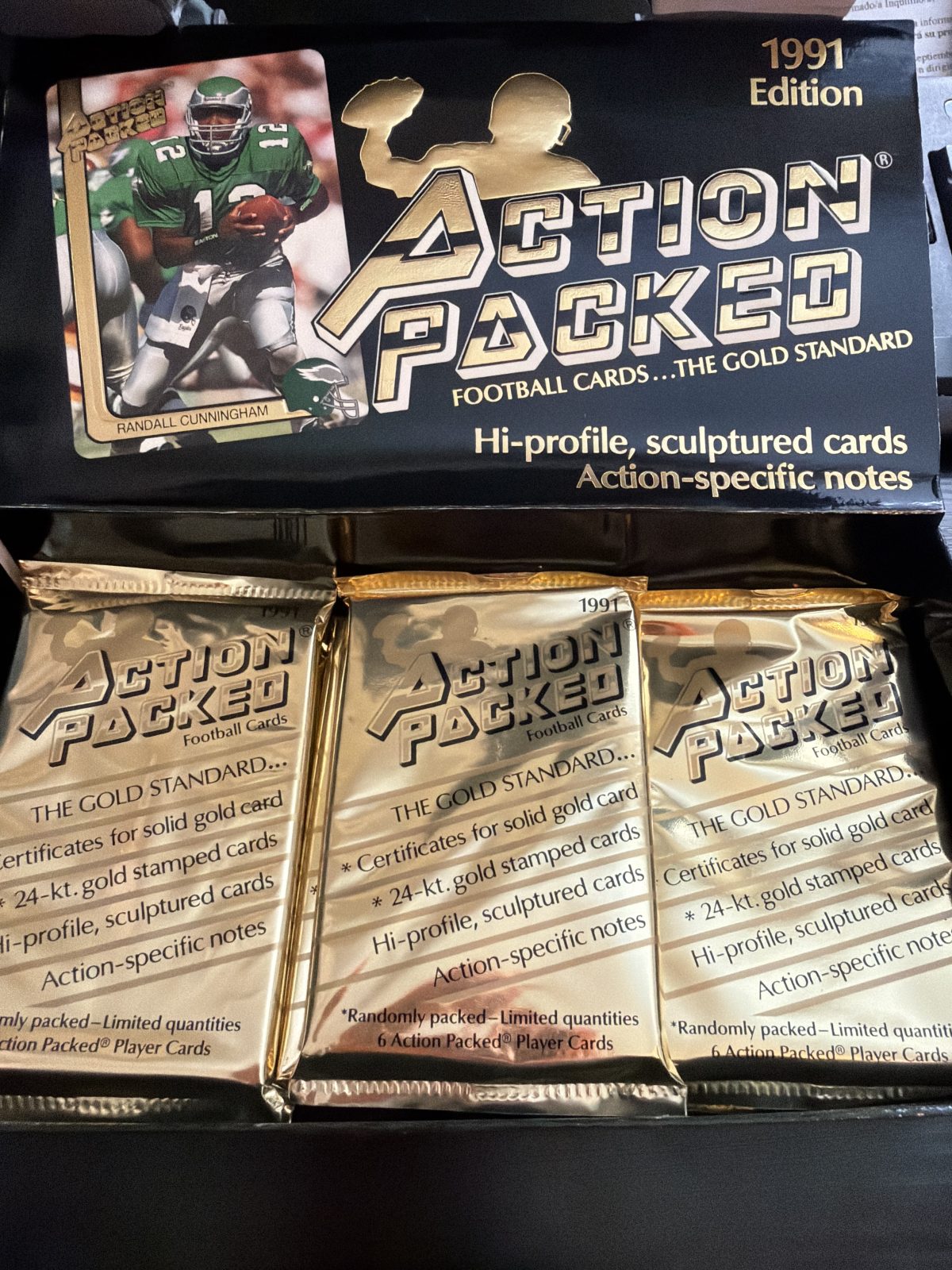 Action Packed 1991 Foorball Cards Sealed Pack